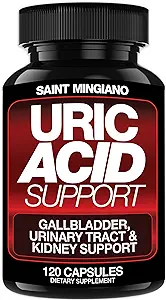 ガウトサポートのための尿酸フラッシュ -120カプセル - キドニークレンジングデトックスと修理、ガブラダー&尿路面問題 - デトックス&ジョイントサポートのための不可欠 - クランベリーエキス