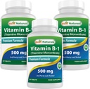 最高のナチュラルビタミンB1としてチアミン単硝酸塩500 mg 120錠(120カウント)