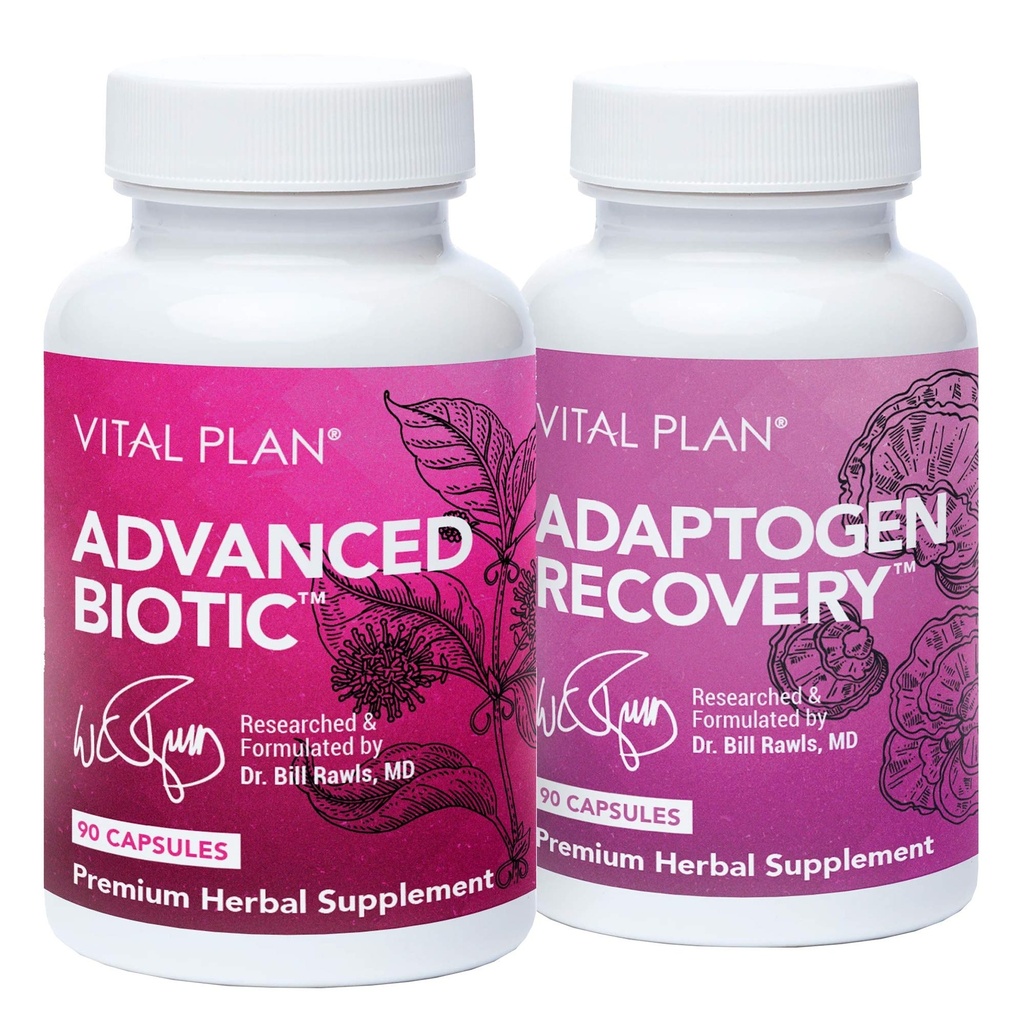 Vital Plan免疫サポートは、Bill Rawlsによるサプリメント - Immune Boost Bundle w/Japanese Knotweed、Catの爪、中国のSkullcap&Reishimash