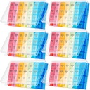 Hsei 6 のパック週刊丸薬のオルガナイザー箱 4 日 7 日の防水丸薬の箱のビタミンの魚油の補足のための大きい薬箱旅行毎日の容器