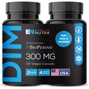 EFFECTIVE NUTRA Dim Supplement 300mg with BioPerine - 男性と女性のための余分な強さのエストロゲンのブロッカー - ホルモン&代謝サポート - 4ヶ月の供給