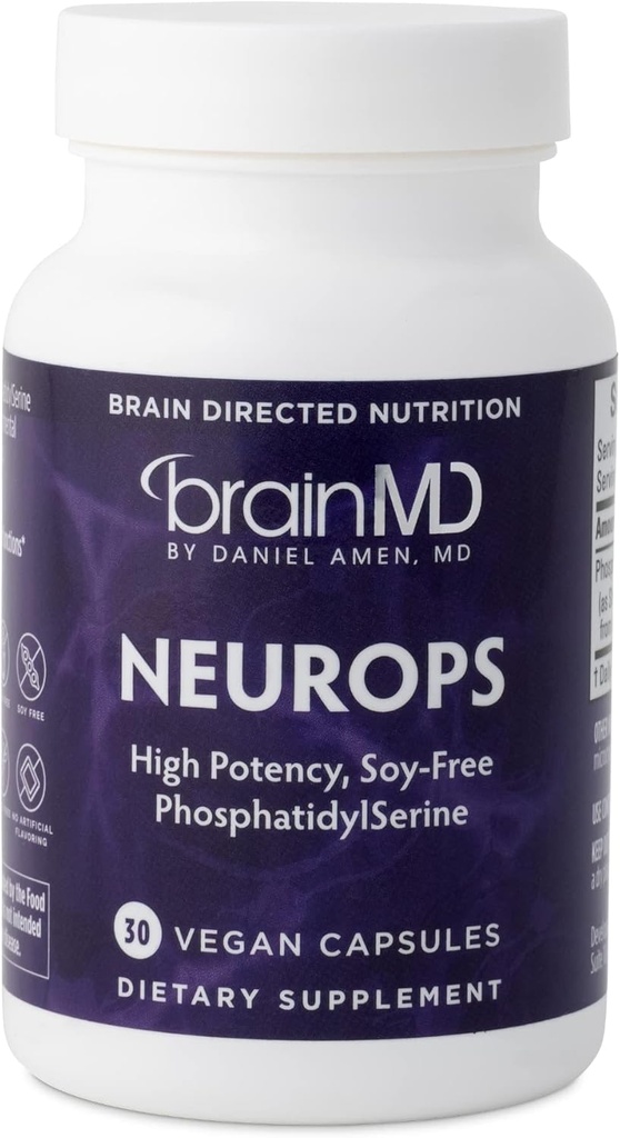 Amen BrainMDのNeuroPS - 30のカプセル- 150のmgのPhosphatidylSerine -精神的な焦点、エネルギー及び記憶-グルテンフリー- 30のサービングを促進します