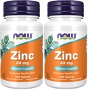 NOW食品は、亜鉛(亜鉛グルコン酸)50mg、サポート酵素機能*、免疫サポート*、100錠(パッケージ2)を補います