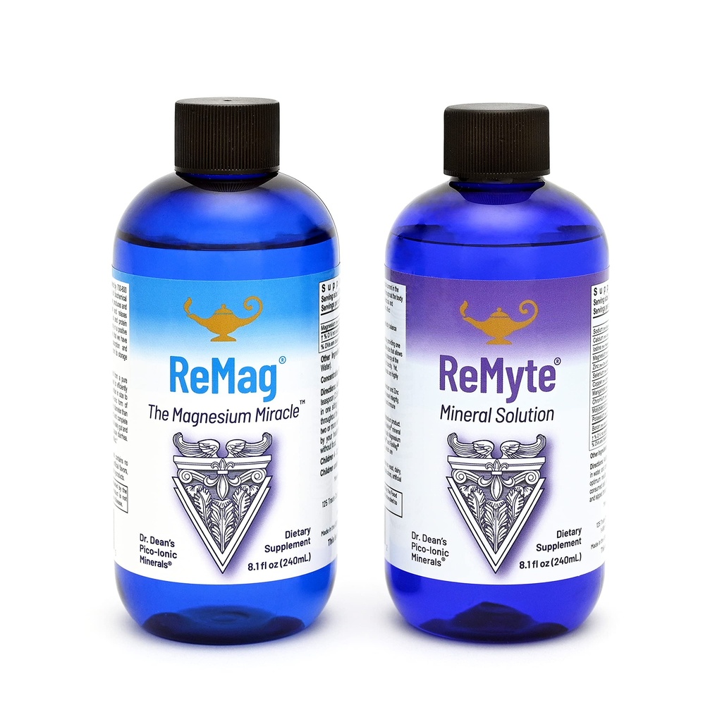 RnA ReSet ReMag&ReMyte - 液体マグネシウムとマルチミネラルサプリメントバンドル、8.1 Fl Oz各(2パック)
