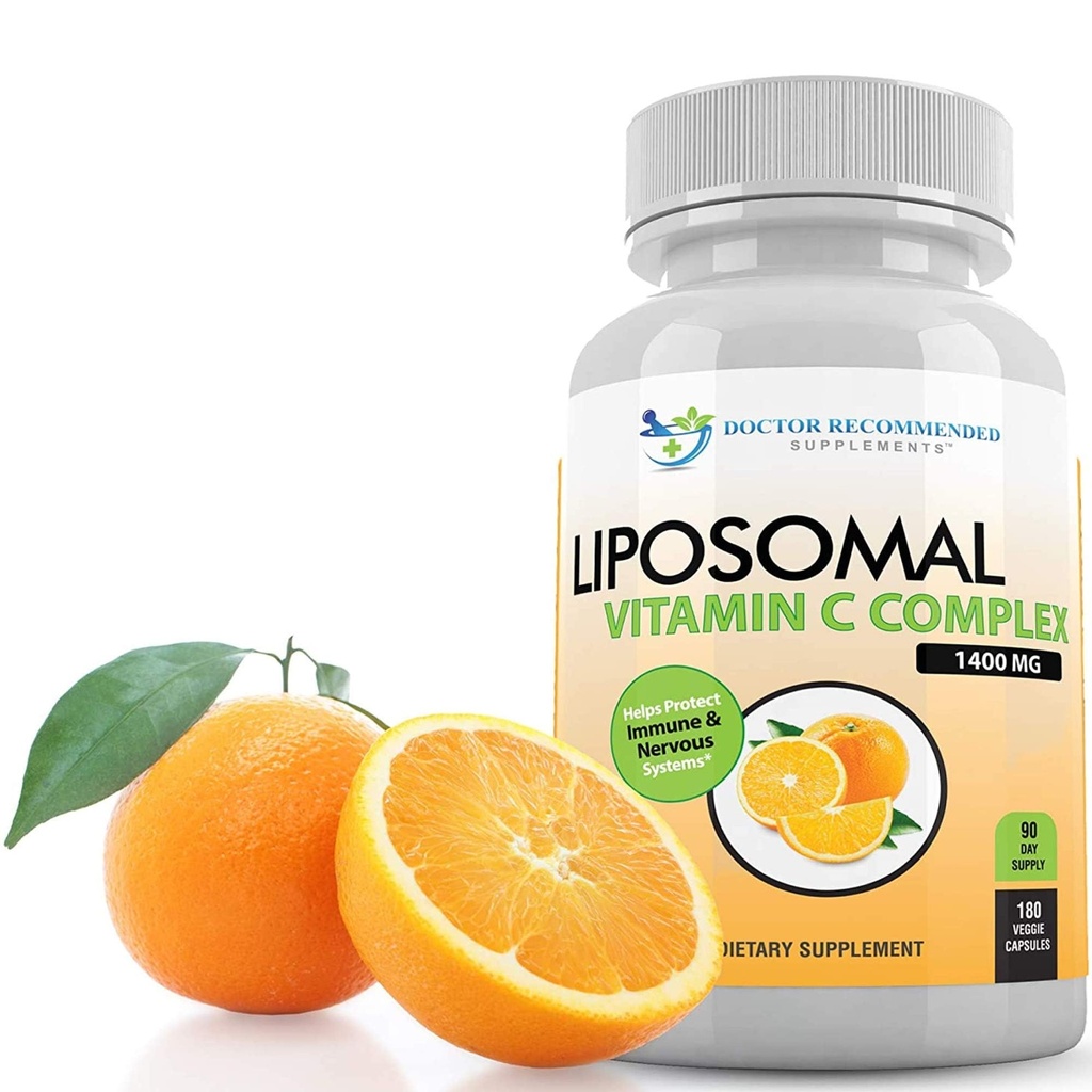 サービングごとのLiposomalのビタミンC 1400mg - 180のベジギー カプセルの高吸収のアスコルビン酸、強力な酸化剤およびコラーゲンのブースターのLypo球形のビタミンCの複雑な免疫サポート補足