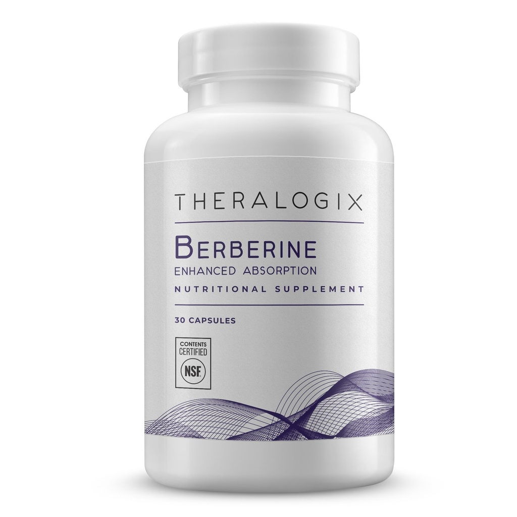 Theralogix Berberineは吸収性を高めました - 30日の供給 - 健康なMetabolism及びホルモンのバランスを支えるのを助けるためにBerberine Phytosomeとなされる* - NSFは- 30カプセルを証明しました