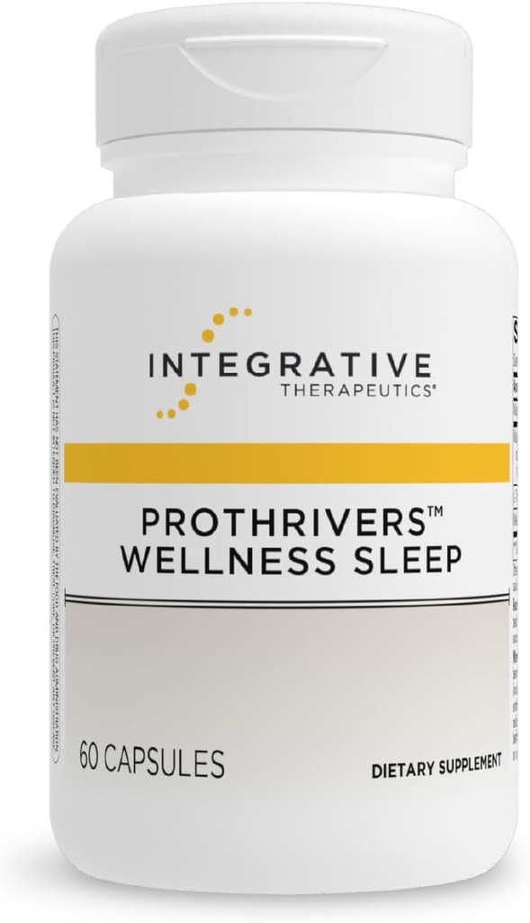 Integrative Therapeutics ProThrivers Wellness Sleep - 大人の睡眠サポートサプリメント* - Melatoninとマグネシウムのサポート - ビーガン、グルテンフリー&乳製品 - 60カプセル(60のサービング)