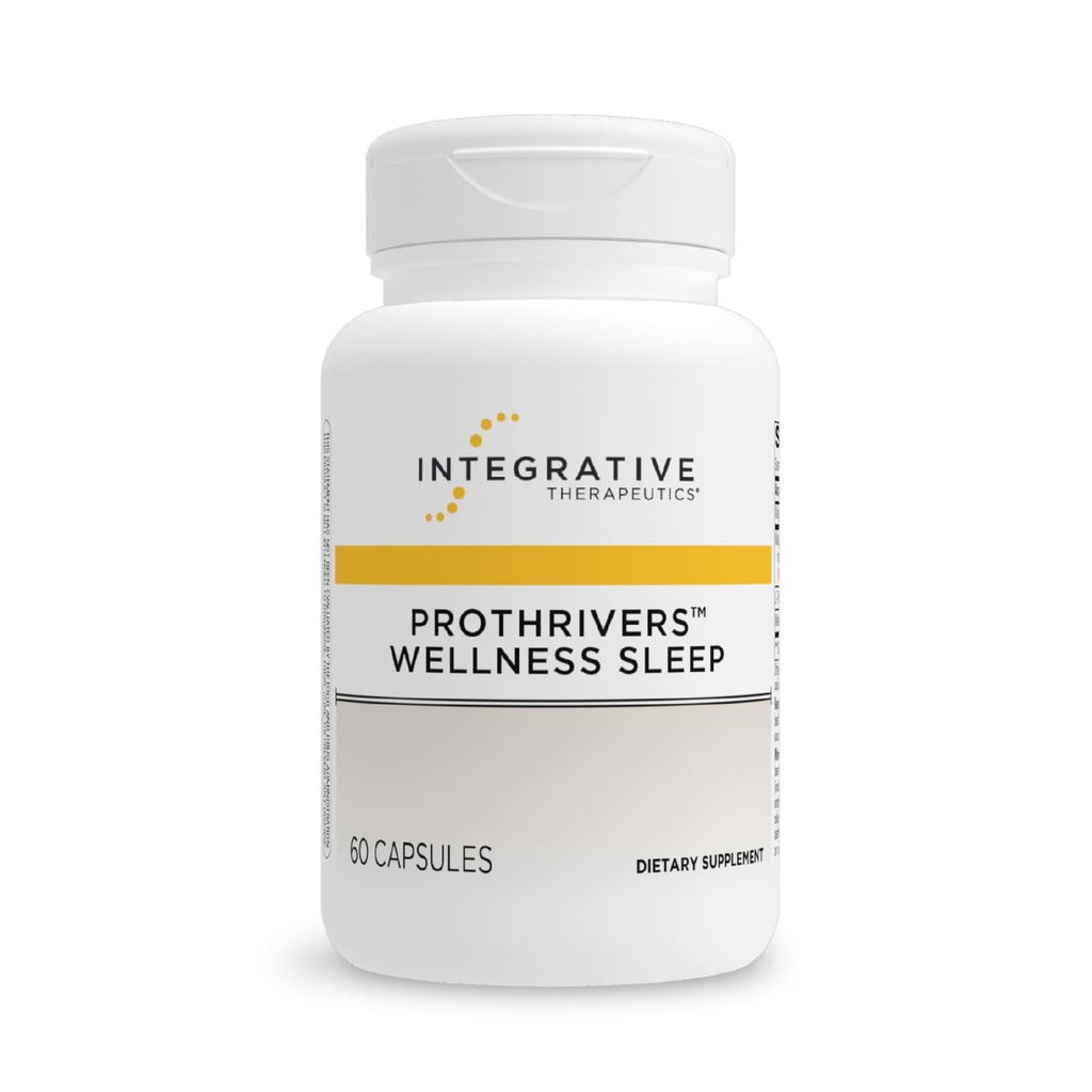 Integrative Therapeutics ProThrivers Wellness Sleep - 大人の睡眠サポートサプリメント* - Melatoninとマグネシウムのサポート - ビーガン、グルテンフリー&乳製品 - 60カプセル(60のサービング)