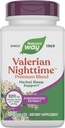 Nature's Way Valerian Nighttime, Herbal Sleep Aid*, 320 バレリアンエキス、グルテンフリー、100錠