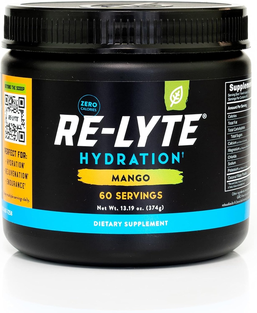 REDMOND Re-LyteのHydrationの電解質の粉の組合せ(マンゴー)
