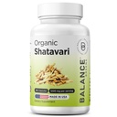 有機性Shatavari 1200mg、60カプセル - 乳化サポートビタミン、女性のためのホルモンバランス、アスパラガスRacemosusの根