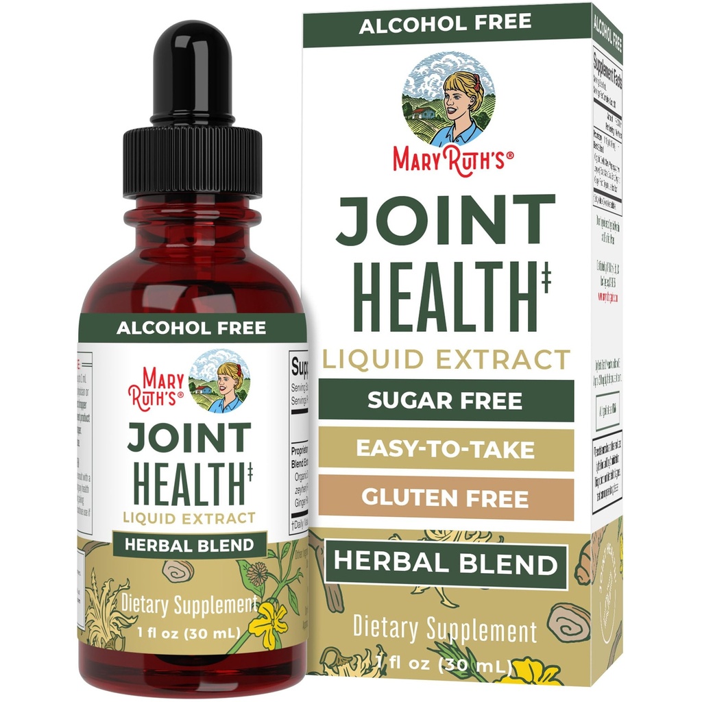 MaryRuth Organics Joint Health Liquid Extract | Four Herbal Blend Liquid Drops | Ginger Root | Licorice Root | Cats Claw | Devils Claw | ヴィーガン | 非GMO | アルコールフリーチンチャリング | 30サービング