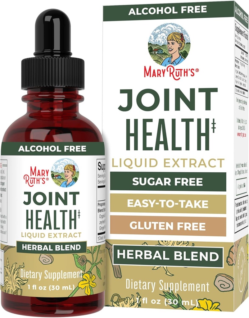 MaryRuth Organics Joint Health Liquid Extract | Four Herbal Blend Liquid Drops | Ginger Root | Licorice Root | Cats Claw | Devils Claw | ヴィーガン | 非GMO | アルコールフリーチンチャリング | 30サービング
