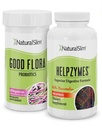 NaturalSlim消化の健康バンドル - 良いフローラ&ヘルシーム - より良い消化と食品栄養素の吸収のための強力な消化酵素と強力な消化酵素  フランク・サレズによって処方