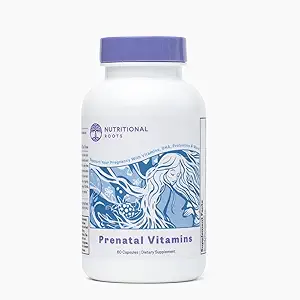 栄養物の根のDHA - Folate、Probioticsおよび再生の有機性原料が付いている全食糧ビタミン、鉄なしで、Iodineなしで、Bump It Upの30のサービングが付いているPrenatalビタミン