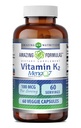 アメイジングフォーミュラビタミンK2 メナック7 MK7サプリメント | 100 マッグ | Veggie Capsule | Non-GMO | Gluten Free | アメリカ製(1パック、60 カウント)