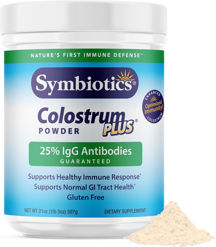 Symbiotics Colostrum Plusパウダー21オンス(597 g) - 免疫サポート - アスレチックパフォーマンスと最適な鉄レベルを促進 - 免疫グロブリン - 25% lg抗体 - グルテンフリー