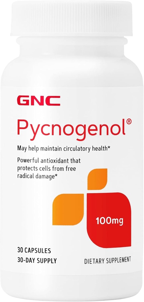 GNC Pycnogenol 100mgの補足、サポート 循環の健康、30のサービング