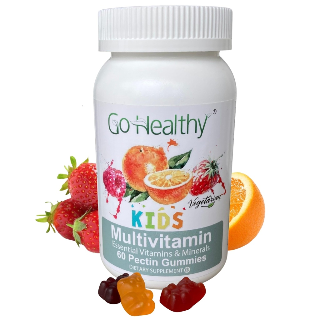 健康な子供Multivitamin Gummies、免疫サポート、キッズビタミンGmmies、コシャーキッドビタミン、ハラール、非GMO、グルテンフリーのテイストガミー - 30サービング