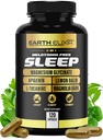 地球エリクサー 4-in-1 睡眠補助金 (120 キャップ) w/Apigenin 50mg、マグネシウム グリシン 200mg、L テアニン 200mg & 睡眠補助金 300mg | 睡眠補助金 | 睡眠薬