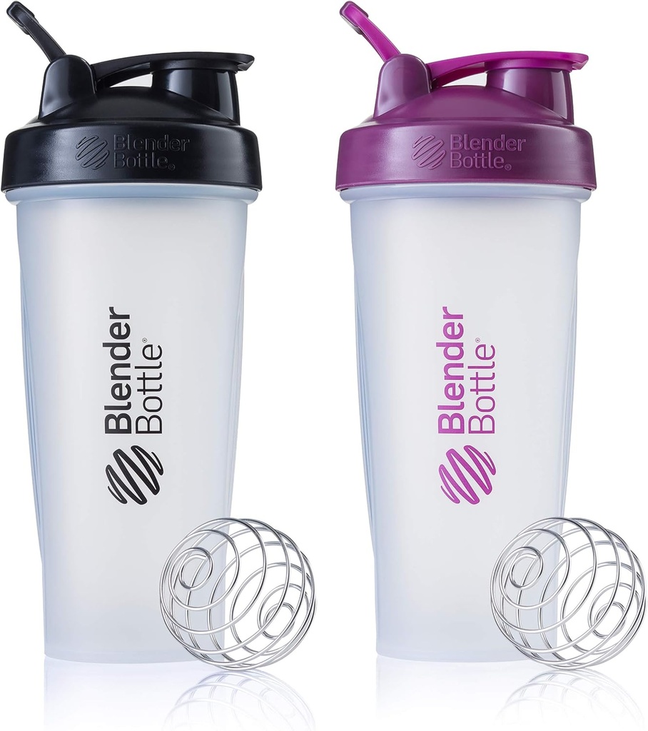 BlenderBottleのプロテインの揺れおよび前ワークアウト、28-Ounce (2のパック)、色5月Varyのための古典的なシェーカーのびんの完成