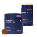 PetLab Co.のPaw及びProbioticの束:乾燥した、割れた足2.4 Ounces及びガットの健康、季節的なアレルギー、皮及び耳のイースト30の計算のためのドッグ プロバイオティクスを支える犬のPaw Balm