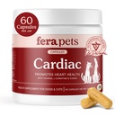 Feraペット心臓サポート - タウリン、L-カルニチン、およびCoQ10による猫と犬の心臓サプリメント - 正常な循環と心臓を促進 - 60カプセル