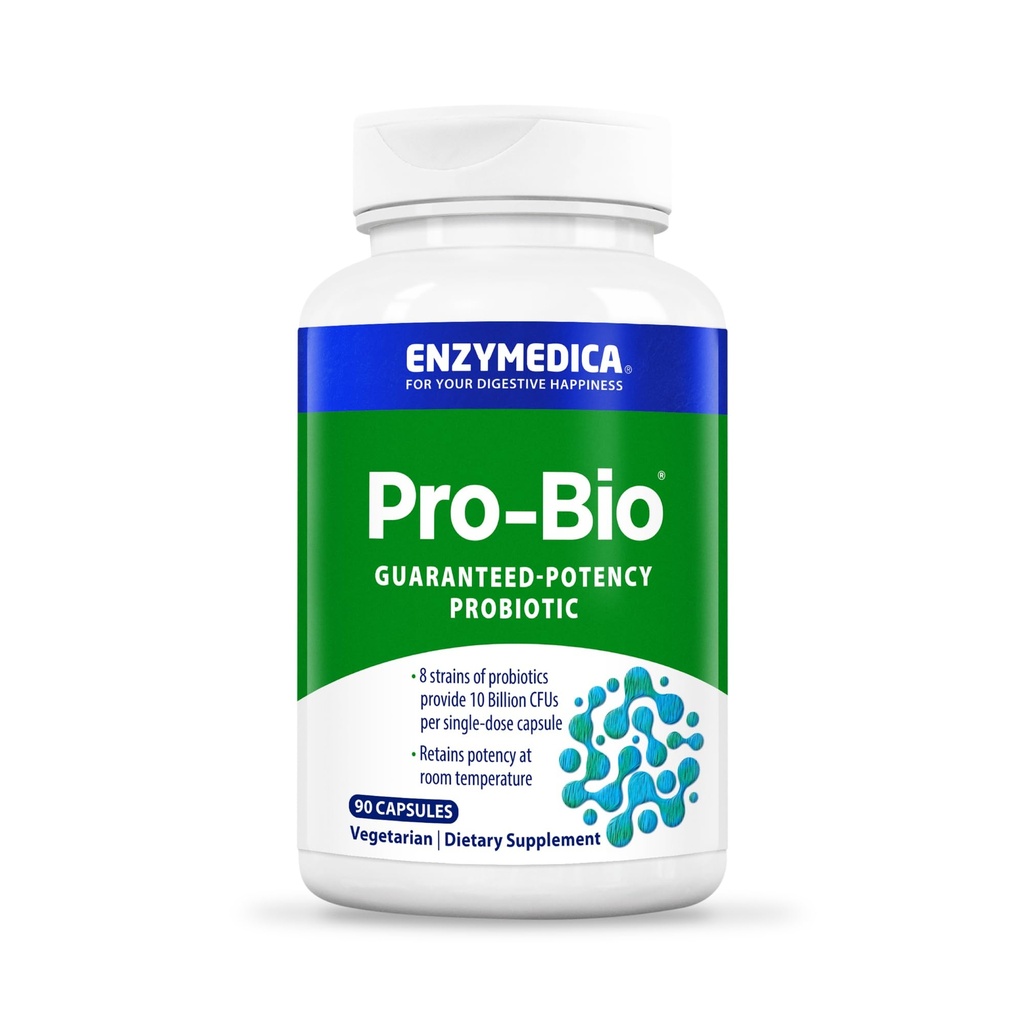 Enzymedica、Pro-Bioの棚の馬小屋、健康な消化のためのStomach酸抵抗力があるProbiotic、10億CFU、90の計算