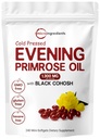 サービングごとのマイクロ原料の夕方のPrimroseオイル1300mg、240のSoftgels | 40mgの黒のCohoshのエキスによって高められる風邪-10%活動的なGLA、非GMOのグルテンフリー、Swallowへの容易なグルテン