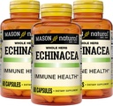 MASON NATURAL Echinacea、免疫システムブースター、サポート全体的な健康、草の補足、60のカプセル(3のパッケージ)