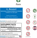 Lactobacillus Reuteri Probiotic Powder 75 Billion cfu's | アメリカ製 | 添加剤なし | 製造メーカーから直接 | 第三部倉庫 | 消化器・免疫サポート | L. Reuteri | 30グラム(1.05 OZ)