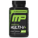 筋肉 Pharm エッセンシャルマルチV +, アスリートのマルチビタミン, 強化エネルギー, パフォーマンス & 免疫の健康, ミネラルプラスプロバイオティクスと男性と女性のための毎日のマルチビタミン, 90 錠, 30 サービング