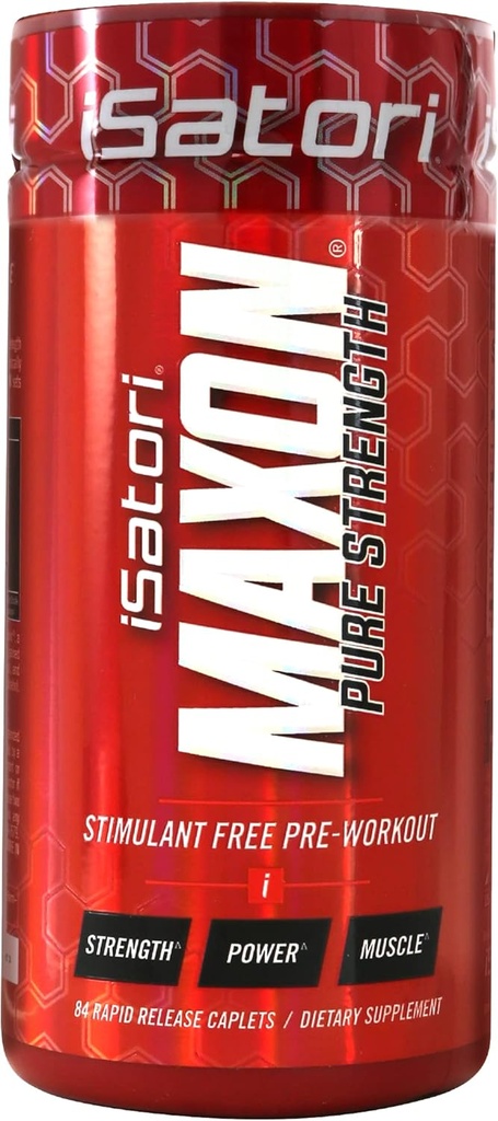 iSatori Maxon Stim無料プレワークアウトタブレット、Kre-Alkalyn Creatine、Fenugreek、Agmapure&elevATP、Caffeine無料プレワークアウト、84錠