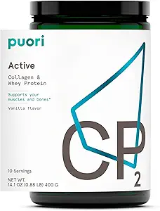 コラーゲン、CP2活動的な、牧草の上げられた及び非GMO - 100%の自然なおよび筋肉成長のための純粋- 14.8G蛋白質0.88lbsのPuoriの乳清蛋白質の粉