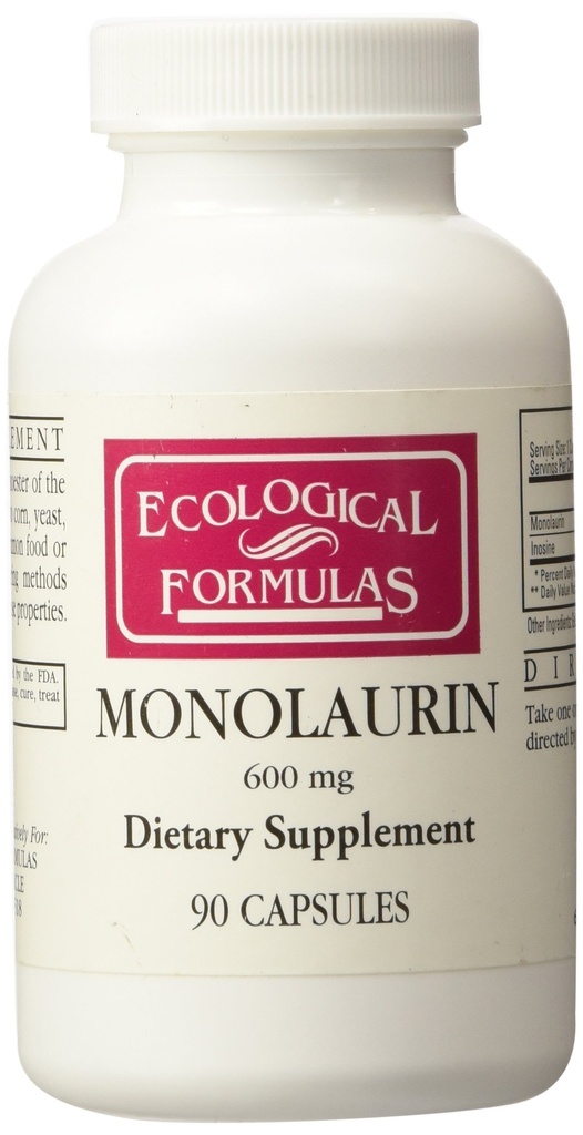 生態学的な方式 Monolaurin 600mg 90のカプセル