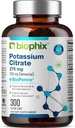 BioPerine 300 Veggieのカプセルが付いているbiophixのカリウムのクエン酸塩275のmg -サポート電解物のバランス、Nerve。、筋肉機能および中心の健康