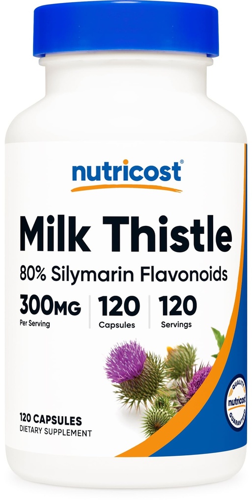 ヌトリコストミルクのこのカプセル300mg、120のカプセル(80%のシリン) -グルテンフリー及び非GMO
