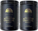 Organic Charcoal Powder Activated Charcoal Natural, Vegan, Organic, GMO Free - Large Bottle 25 oz Powder - 2pack