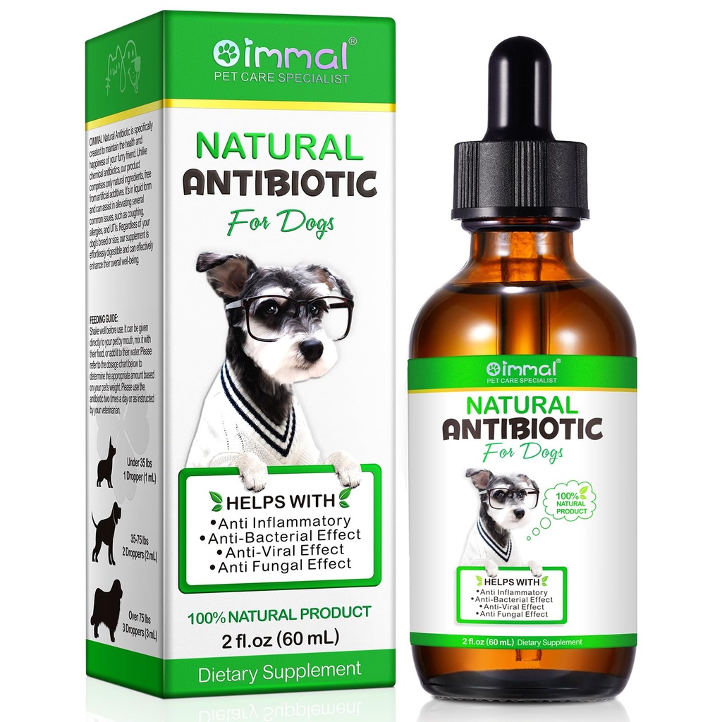 犬の抗生物質、犬、犬のMultivitaminの草の補足60mlのための自然な抗生物質