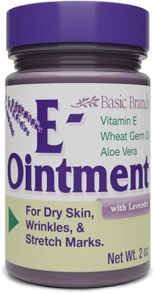 Basic Brands Vitamin E Ointment Lavender 2 oz