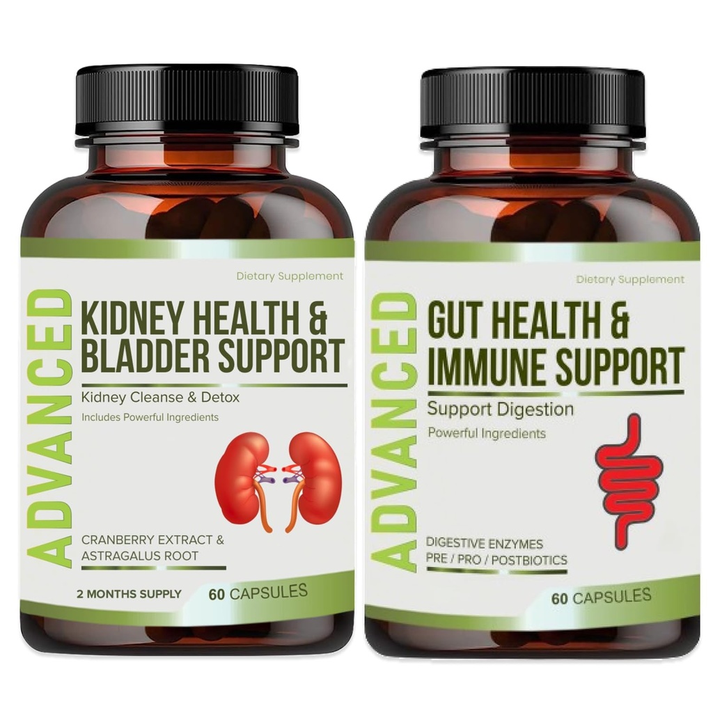 Kidney Cleanse Detox & Repair and Bladder Support - Kidney Restore for Chanca Piedra,Cranberry, Juniper Berries for Kidney Detox and Bladder Health.60 日 供給