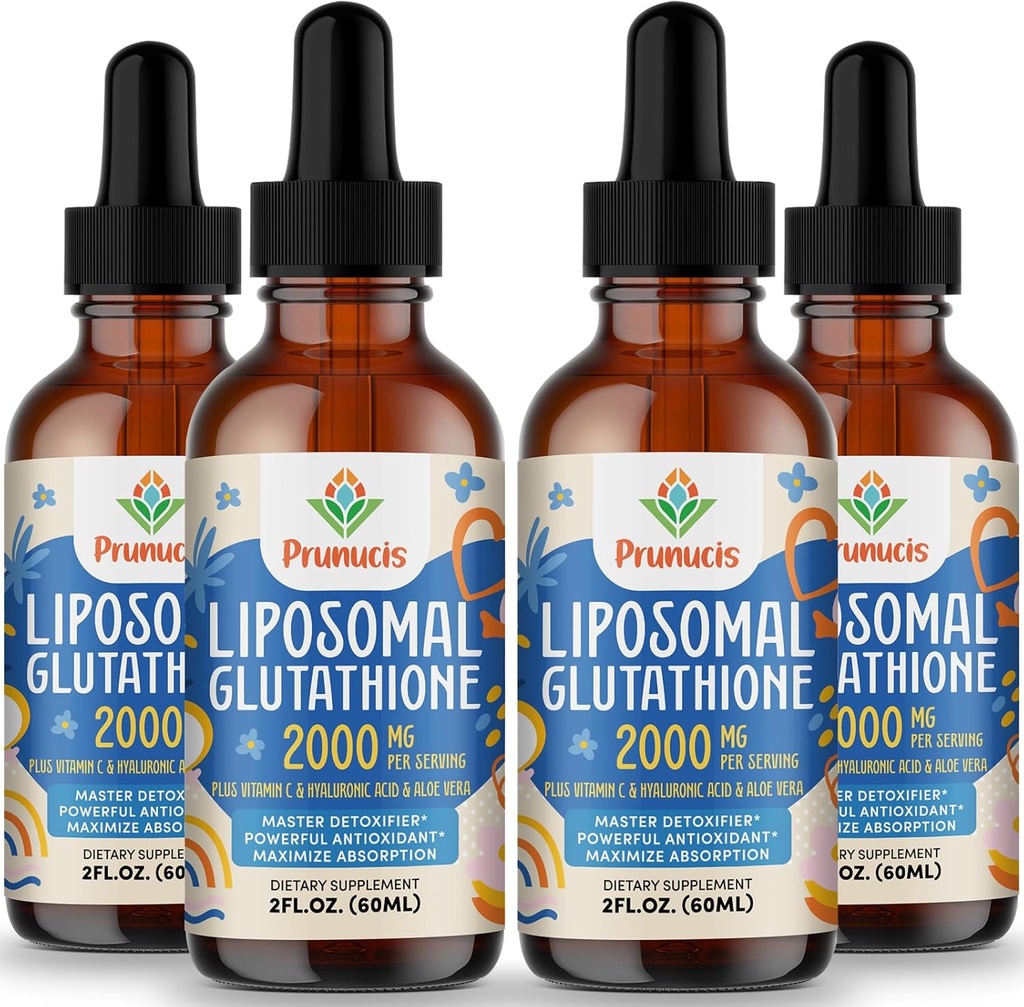 2000MG Liposomalのグルタチオンの液体、98%の吸収、活動的な形態L-グルタチオンの補足、完全菜食主義者の友好的な、免疫システム、老化の防衛、デトックス、8 FL.OZのための強力な酸化防止の複合体
