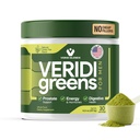 Veridi Greens for Men 40+ | 前立腺の健康、ホルモン&エネルギーサポートのための毎日のスーパーフードグリーンパウダー | スピルリナ、ソーパルメット、亜鉛&酵素とプレミアムUSAブレンド