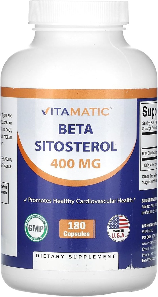 Vitamaticベータ SItosterol 400のmg 180のカプセル