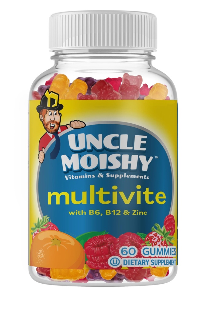 AEE SIXNE Uncle Moishy Kosher 子供 複数ビタミンミネラルゼリー コリン60ゼリー