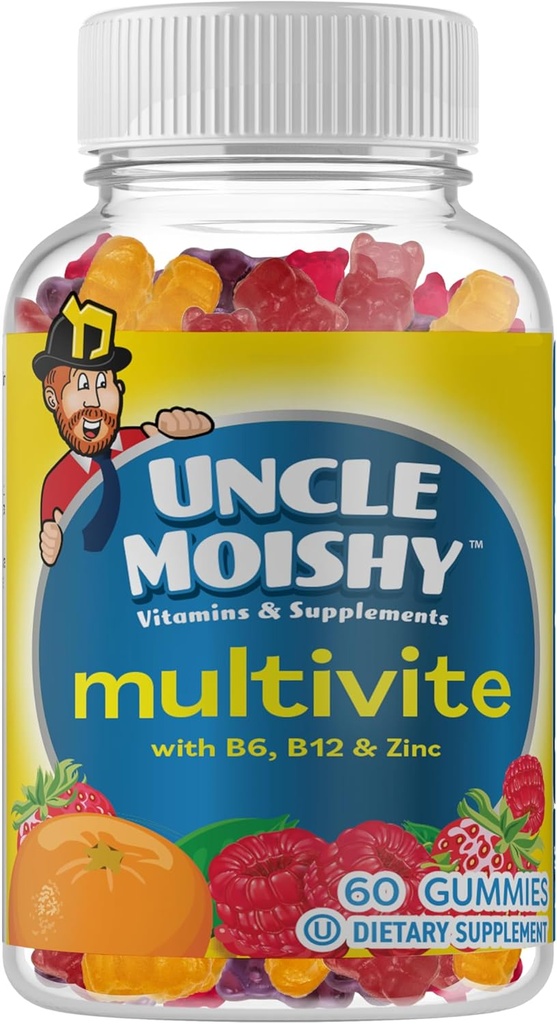 AEE SIXNE Uncle Moishy Kosher 子供 複数ビタミンミネラルゼリー コリン60ゼリー