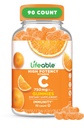 大人用ビタミンCグアミー | 750mg | グレートテイスティングオレンジ色の味VIT C | ビーガン非GMOビタミンC ケブル | 免疫サポート用 | 90 ガミー
