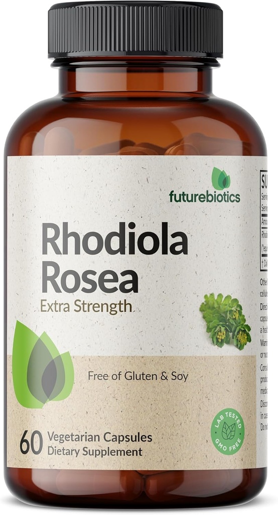 Futurebiotics Rhodiola Roseaの粉の適応性のハーブのベジタリアンのカプセル、60の計算