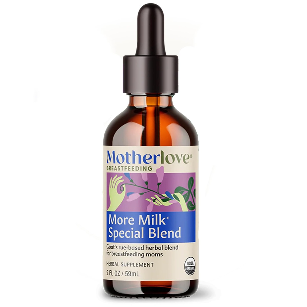 マザーラブモアミルクスペシャルブレンド(2 Ounce Tincture) ハーブ授乳サプリメント w/Goat's Rue Brast Tissue & Support Breast Milk Supply-USDA 認定オーガニック、ビーガン、コザー、大豆フリー
