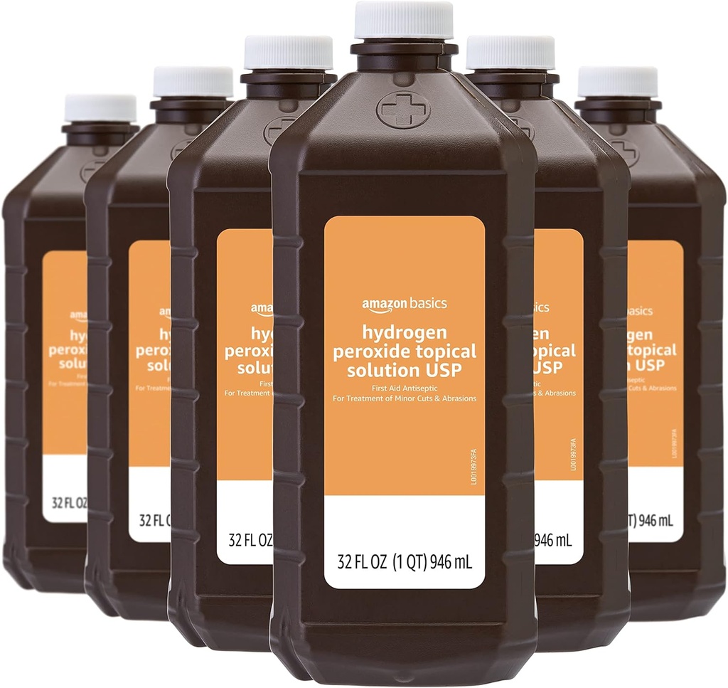 アマゾン基本の過酸化水素の代表的な解決USPのUnflavored、32 Fl Ozの6のパック